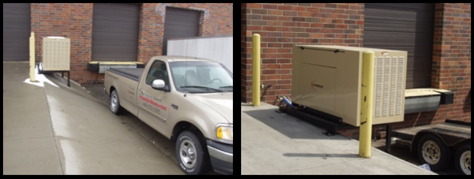 40 kW Liquid Cooled commercial installation. generator